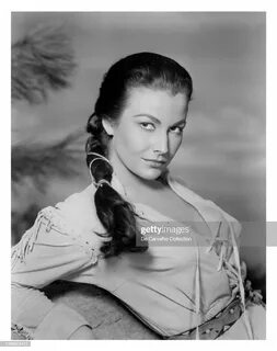 Actress Mara Corday plays the Native American 'Paca' in a publici...