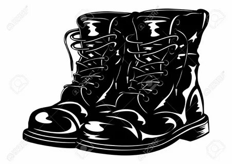Library of combat boots svg black and white library png file