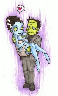 Frankenstein and The Bride by raevynewings on deviantART Bri