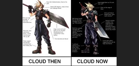 Cloud Then, Cloud Now Final Fantasy VII Know Your Meme