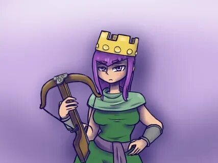Coc Archer Queen Drawing