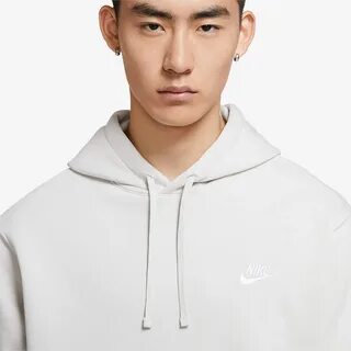 Nike Sportswear Club Fleece PO Hoodie - Light Bone/White - T