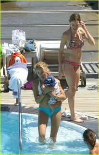 Sheryl Crow Takes Baby Wyatt For a Dip in the Pool: Photo 49