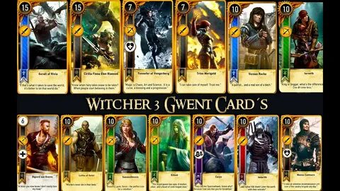 Witcher 3 Gwent Cards in Velen Benek Crone Weavess - YouTube
