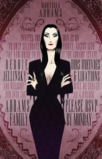 #MorticiaAddams #illustration #thefamilyaddams Morticia adda