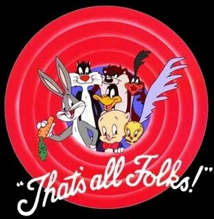 Looney Tunes That's All Folks Vintage Advertisement Mirror S