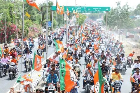 Vijay Rupani on Twitter: "A massive bike rally was organized