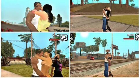 GTA SA All GIRLS KISS MOD IN ANDROID - YouTube