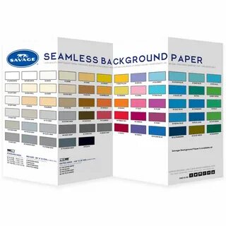 Savage Color Chart for Background Paper CC-WIDETONE65 B&H Ph