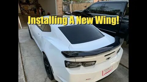 Installing a new Zl1 style wing on My 2019 Camaro SS!! Vlog 