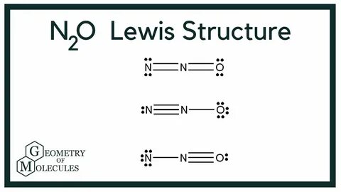 N2O Lewis Structure (Dinitrogen Oxide) - YouTube