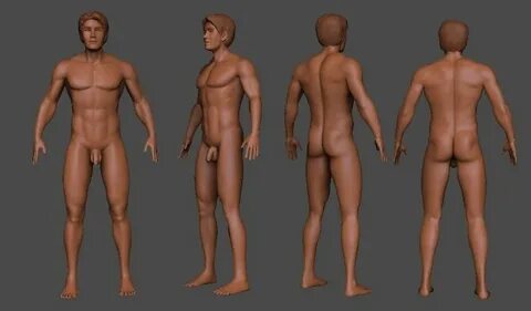 3D model Nude Man AAA VR / AR / low-poly CGTrader