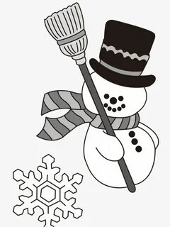 Free download Snowman Holding A Broom, Snowman Clipart, Snow