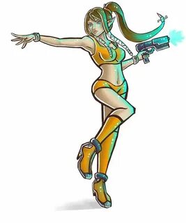 Zero Suit Zelda: concept doodle by Mimibert.