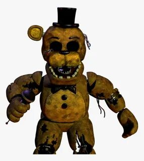 Golden Freddy Png - Fnaf Withered Freddy, Transparent Png , 