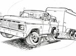 Truck coloring pages, Coloring pages, Ford truck