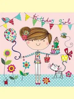 Birthday Girl 30 Piece Jigsaw Card Rachel Ellen Designs + En