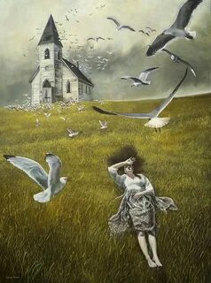 andrea kowch Painting, American art, Art.