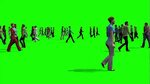 crowd people walking green screen free with 4k no Copyrights