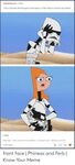 Front Face Phineas and Ferb Know Your Meme Meme on awwmemes.