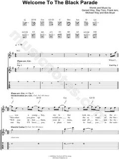 My Chemical Romance "Welcome to the Black Parade" Guitar Tab