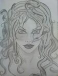 Medusa Female sketch, Art, Medusa