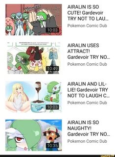 AIRALIN IS SO CUTE! Gardevoir TRY NOT TO LAU... Pokemon Comi