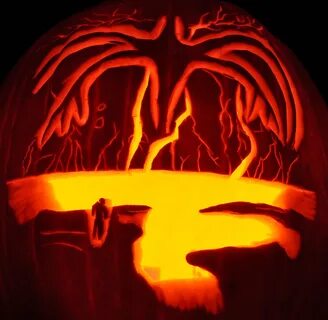 Stranger Things Mind Flayer Stranger things pumpkin, Strange