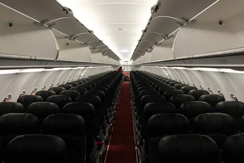 Economy Class Seat of Air Asia Airbus A320-200 Aircraft Wall