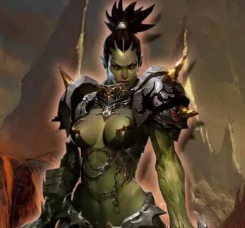 Access Denied Character art, Female orc, Warcraft characters