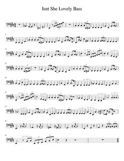 Updated Bass Isn't She Lovely Sheet music for Piano (Solo) M