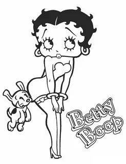 Betty Boop Coloring Pages Printable Download Educative Print