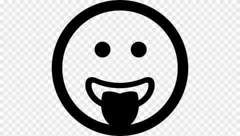 Emoticon-Smiley-Computer-Symbole zwinkern, Smiley, Schwarz u