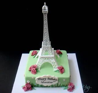 Eiffel Tower cake A walk in the park in Paris. For a girl . 