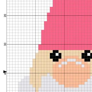 counted cross stitch gnome pattern poverka-center Sewing & F