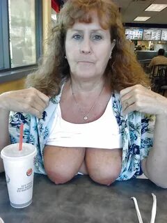 Grandma flashing tits