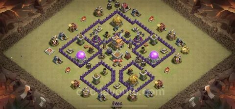 Best Anti 3 Stars War Base TH7 with Link, Hybrid - Town Hall
