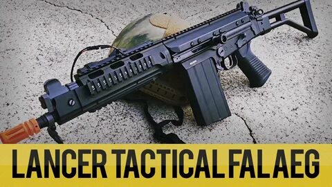 Lancer Tactical FAL AEG Overview Airsoft Megastore - YouTube