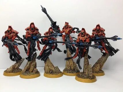 Eldar Shadow Spectres with Exarch Recipe: -From a white pr. 