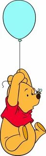 Pooh hanging from a balloon Pooh, Winnie the pooh, Pooh bear