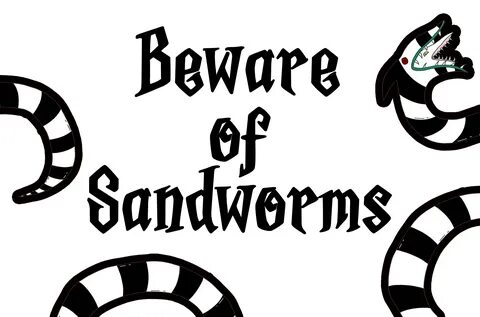 Beware of Sandworms' Welcome Mat - Beetlejuice Home Decor - 