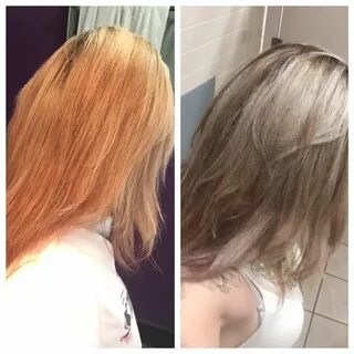 Image result for brown hair ash color tone brassy orange dre