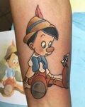 Tatouage Pinocchio Disney tattoos, Dad tattoos, Chic tattoo