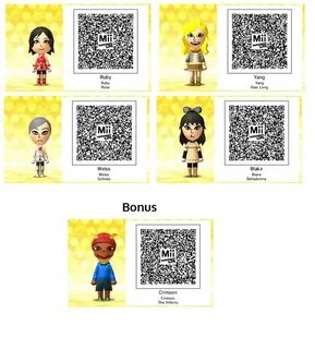 Tomodachi Life Animal Crossing Qr Codes