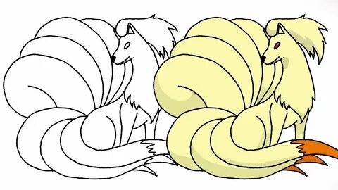 How to Draw Ninetales (Pokemon) Step by Step - YouTube