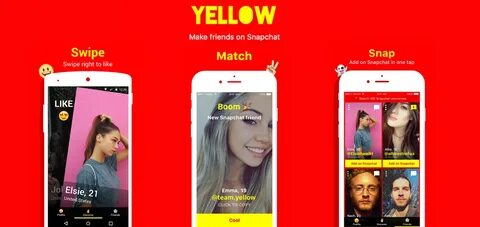 Yellow Snapchat Dating App - generatles