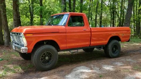 Competition Orange 1974 Ford F-250 Stays Solid - Ford Truck 