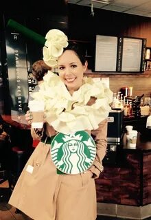 Adorable Halloween Costume - Starbucks Frappuccino! Green fe