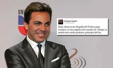 Cristian Castro deja Twitter por considerarlo "pedorro" - To