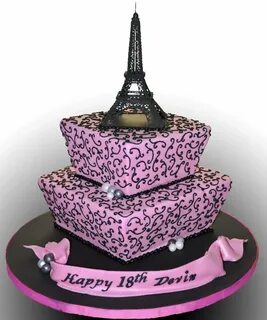 Eiffel Tower Cake - Birthday Cakes Cool birthday cakes, Cake